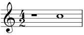 Semibreve rest