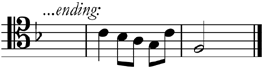 The ending of the first example