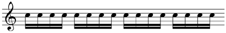 semiquaver subdivisions