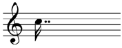 double dotted semiquaver