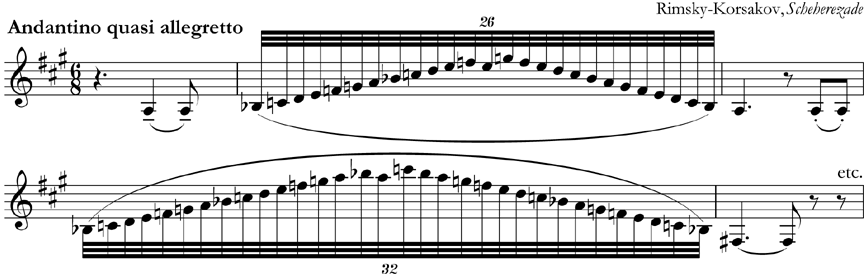 from Rimsky-Korsakov, 'Scheherezade'