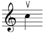 Up bow notation