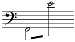 Choral bass range