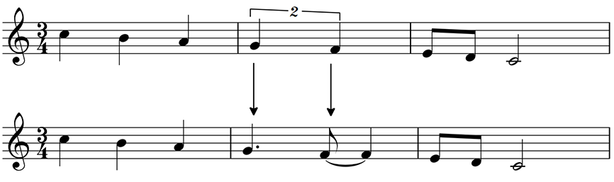 Duplets in simple time