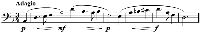 Q. In which key is this music written?
