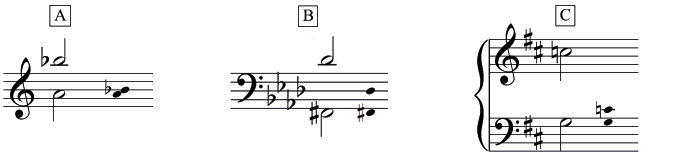 Three mystery intervals to identify