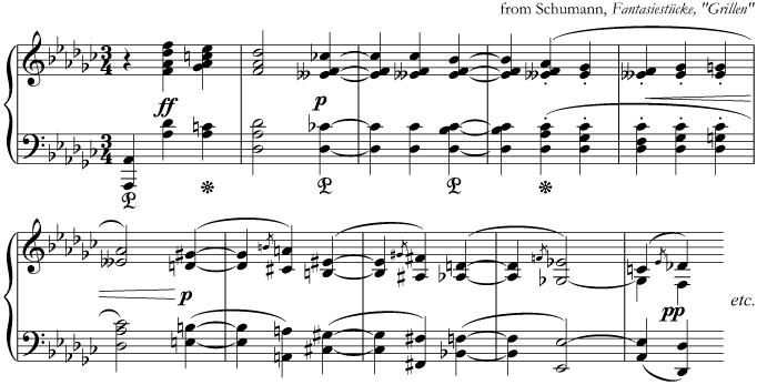 from 'Phantasiestücke - Grillen', Schumann