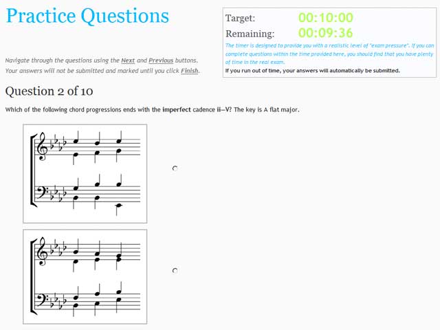 Clements Theory Practice Questions: Cadences